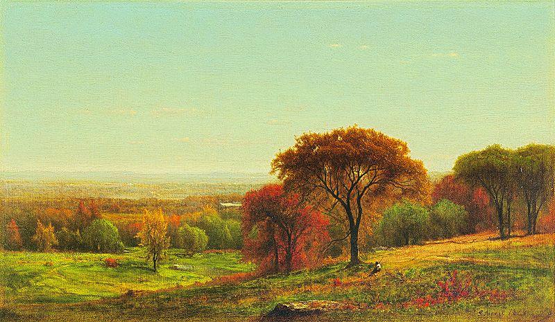 George Inness Across the Hudson Valley in the Foothills of the Catskills oil painting image